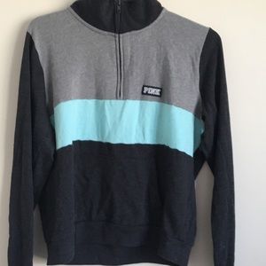 Pink - Color Block Sweatshirt